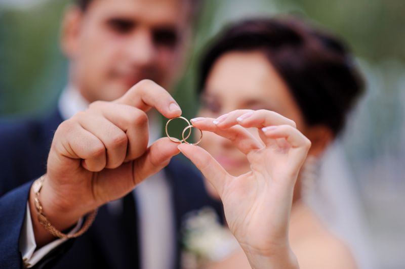 The exchange of wedding rings in Russia is an important part of bridal ceremony